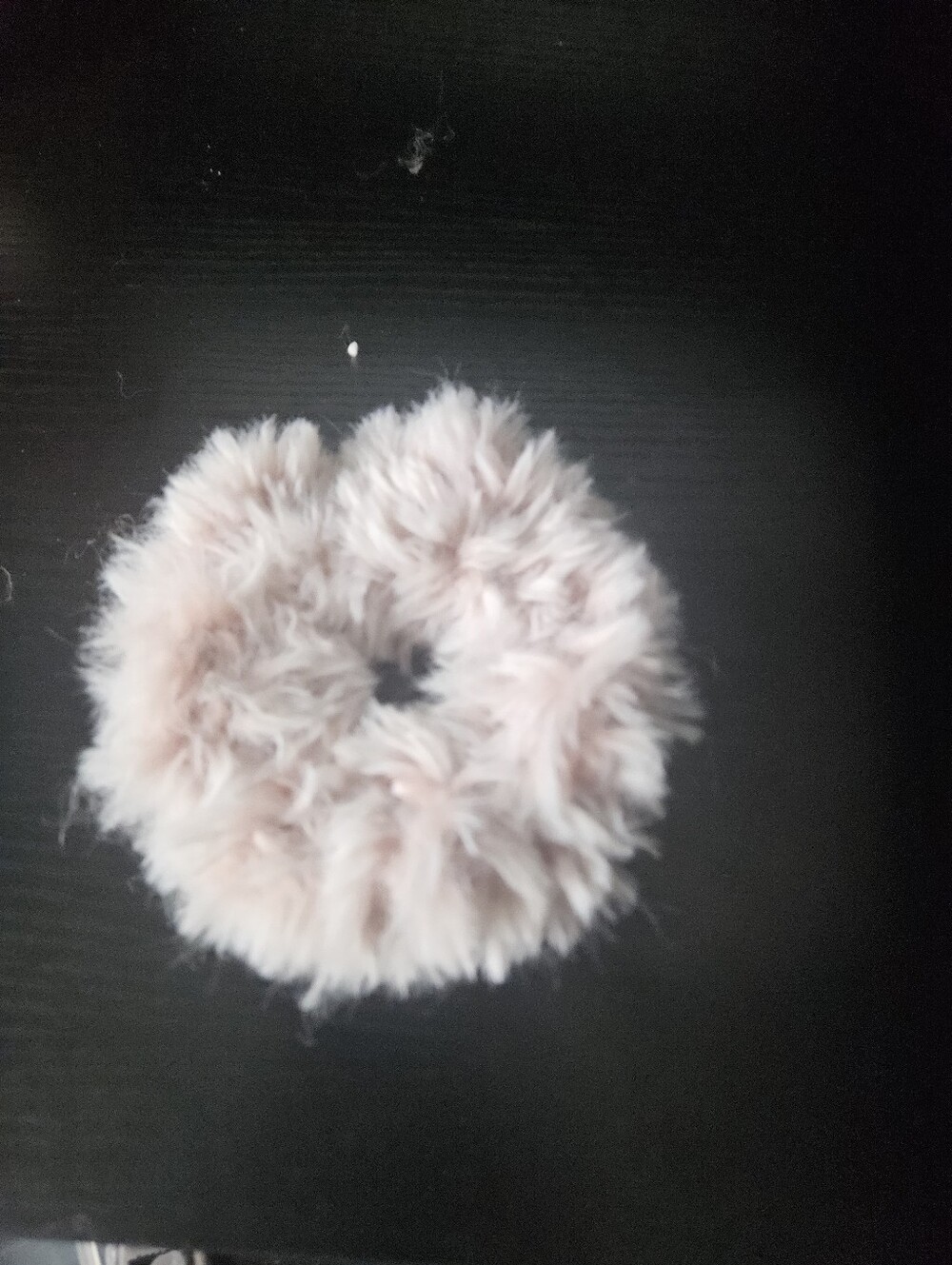 Dusty Rose Luxury Faux Fur Scrunchie